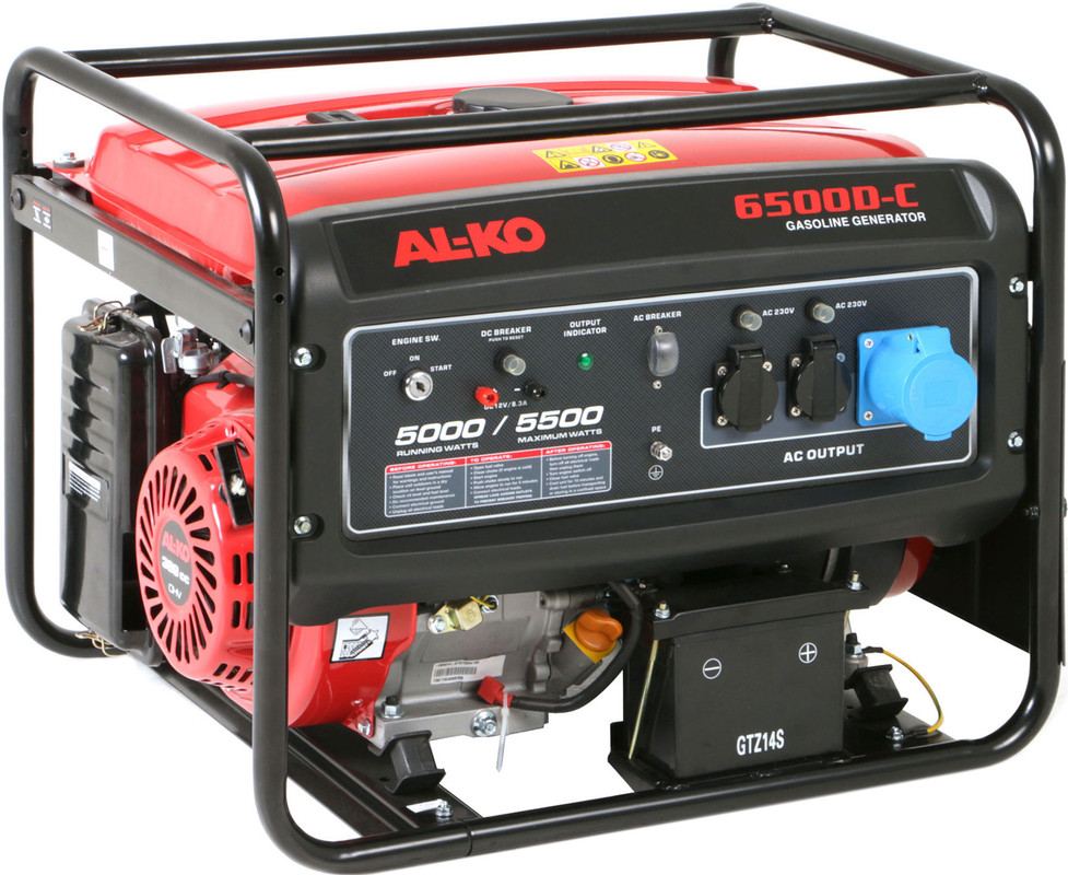 Генератор бензиновий AL-KO 1 фаза (220В), 5кВт, (6500 D-C)